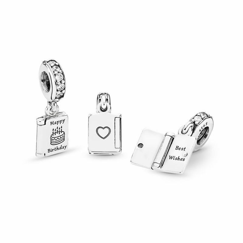 Pandora Birthday Wishes Dangle Charm NZ, Sterling Silver (701864-PDI)